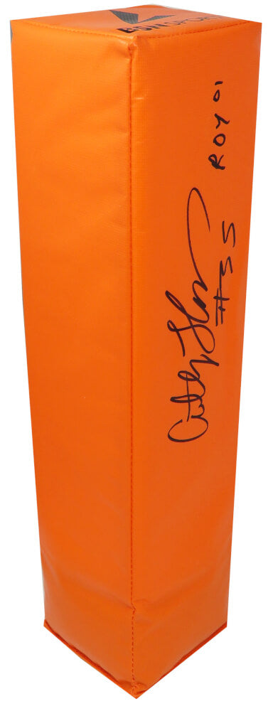 Anthony Thomas Signed Orange Endzone Pylon w/ROY'01