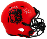 Joe Thomas Signed Cleveland Browns RAVE Riddell Full Size Speed Replica Helmet w/10,363 Consecutive Snaps