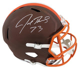 Joe Thomas Signed Cleveland Browns FLASH Riddell Full Size Speed Replica Helmet