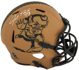 Joe Thomas Signed Cleveland Browns 2023 Salute to Service Riddell Full Size Speed Replica Helmet