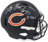 Anthony Thomas Signed Chicago Bears Riddell Full Size Speed Replica Helmet w/A-Train, ROY'01