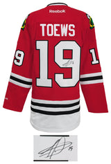 Jonathan Toews Signed Chicago Blackhawks Red Reebok Premier Hockey Jersey