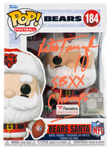 Mike Tomczak Signed Chicago Bears SANTA Funko Pop Doll #184 w/SB XX Champs