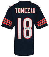 Mike Tomczak Signed Navy Custom Football Jersey w/SB XX Champs
