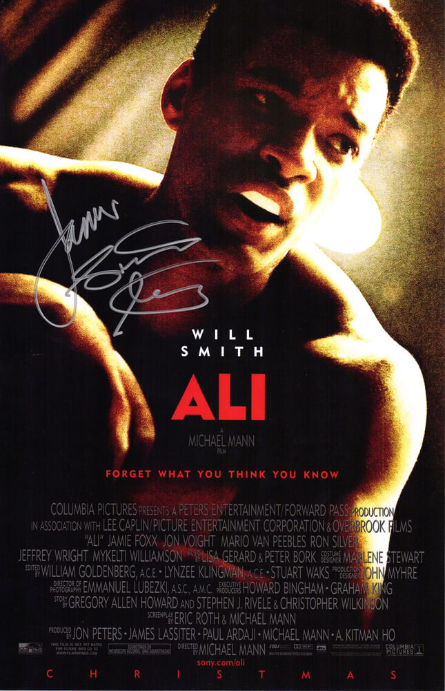 James Toney Signed Ali 11x17 Movie Poster w/Lights Out