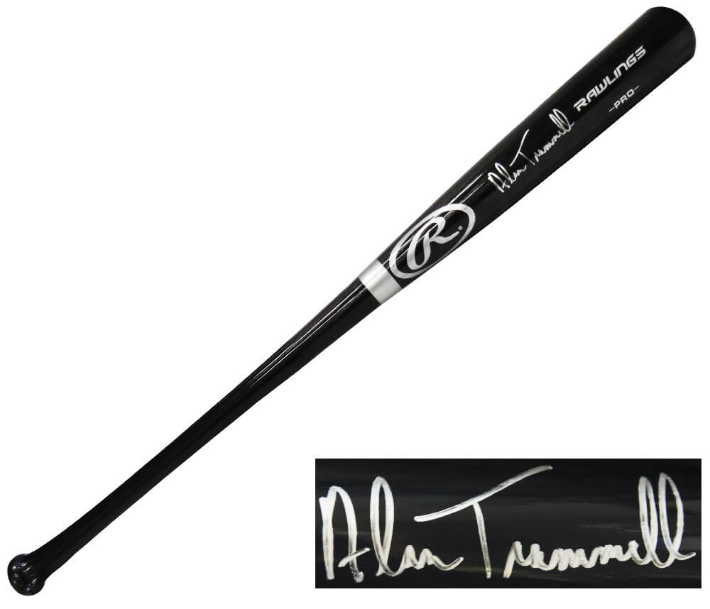 Alan Trammell Signed Rawlings Pro Black Baseball Bat