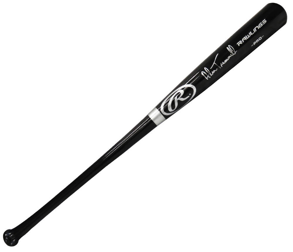Alan Trammell Signed Rawlings Pro Black Baseball Bat