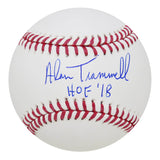 Alan Trammell Signed Rawlings Official MLB Baseball w/HOF'18