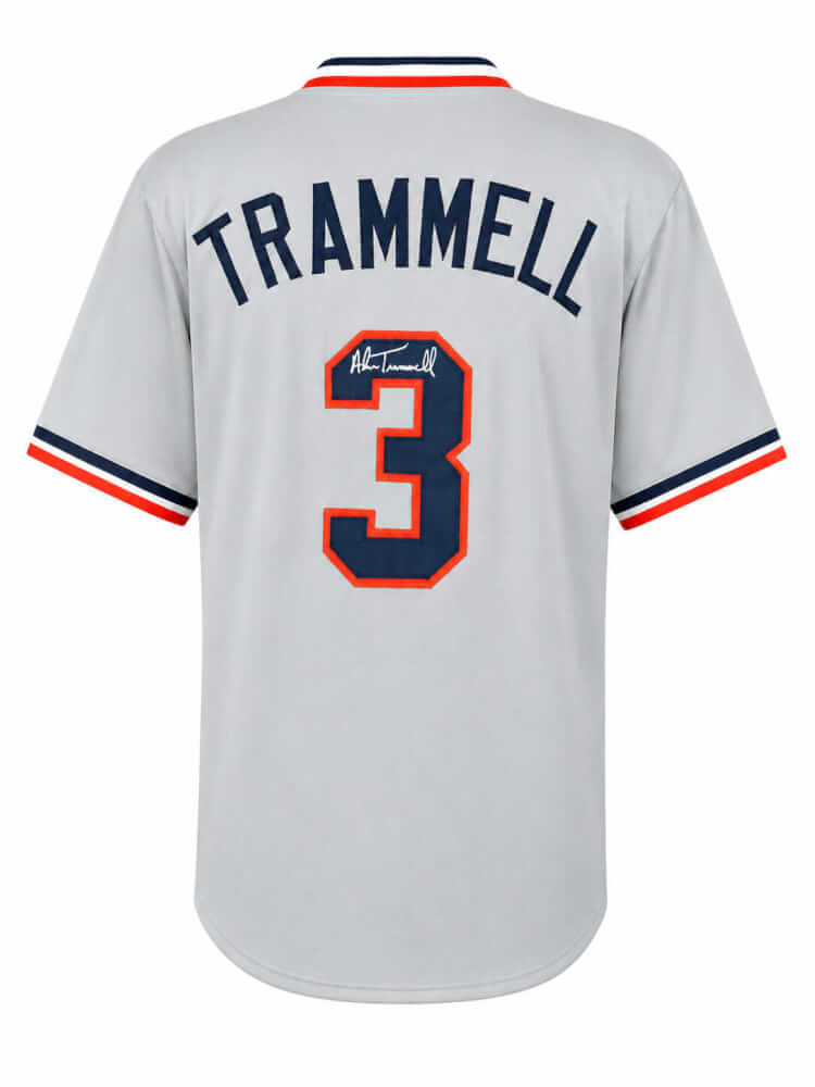 Alan Trammell Signed Grey Custom Baseball Jersey