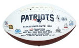 Rob Gronkowski Autographed New England Patriots White Panel Football Beckett Authenticated
