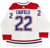 Cole Caufield Autographed Montreal Canadiens White Adidas Authentic Jersey Fanatics