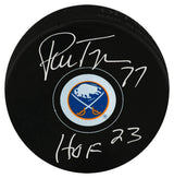 Pierre Turgeon Signed New York Islanders Medium Logo Hockey Puck