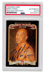 Mike Tyson Signed 2012 UD Goodwin Champions Boxing Trading Card #102 - (PSA/DNA Encapsulated)