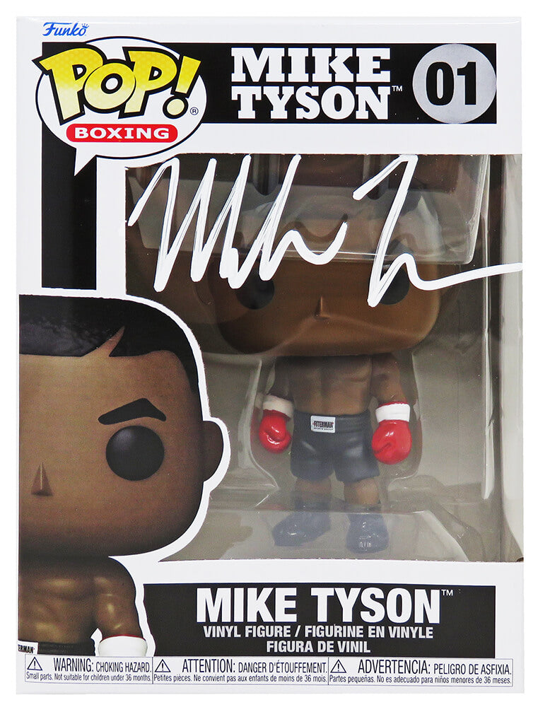 Mike Tyson Signed Boxing Funko Pop Doll #01