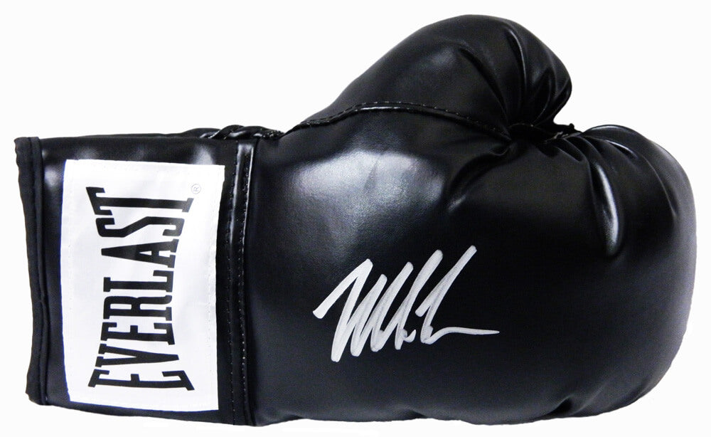 Mike Tyson Signed Everlast Black Full Size Boxing Glove