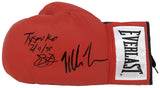Mike Tyson & James Buster Douglas Dual Signed Red Everlast Boxing Glove w/Tyson KO 2-11-90