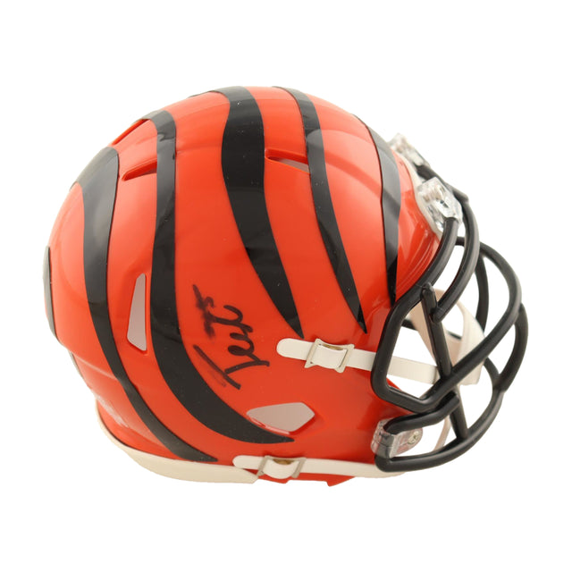 Tee Higgins Signed Authentic Bengals Riddell Speed Mini Helmet NFL