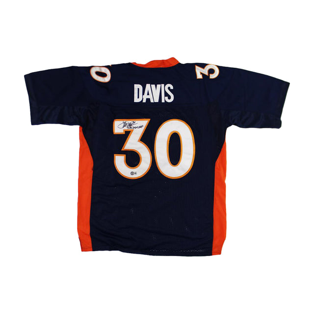 Terrell Davis Signed Authentic Broncos Super Bowl MVP NFL