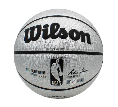 Tony Parker Signed Authentic Wilson Platinum NBA Basketball HOF