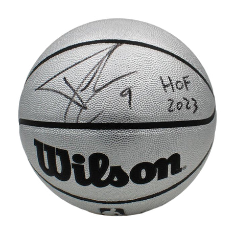 Tony Parker Signed Authentic Wilson Platinum NBA Basketball HOF