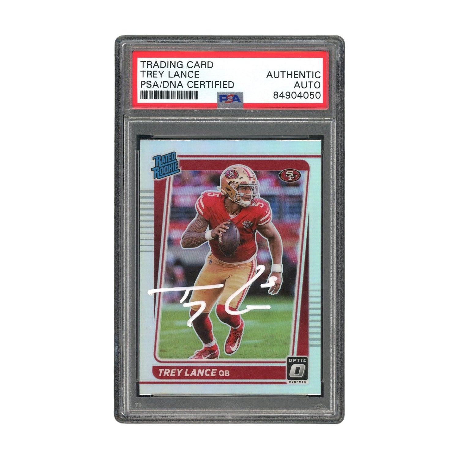 Trey Lance Signed Authentic PSA/DNA Optic San Francisco 49ers NFL PSA