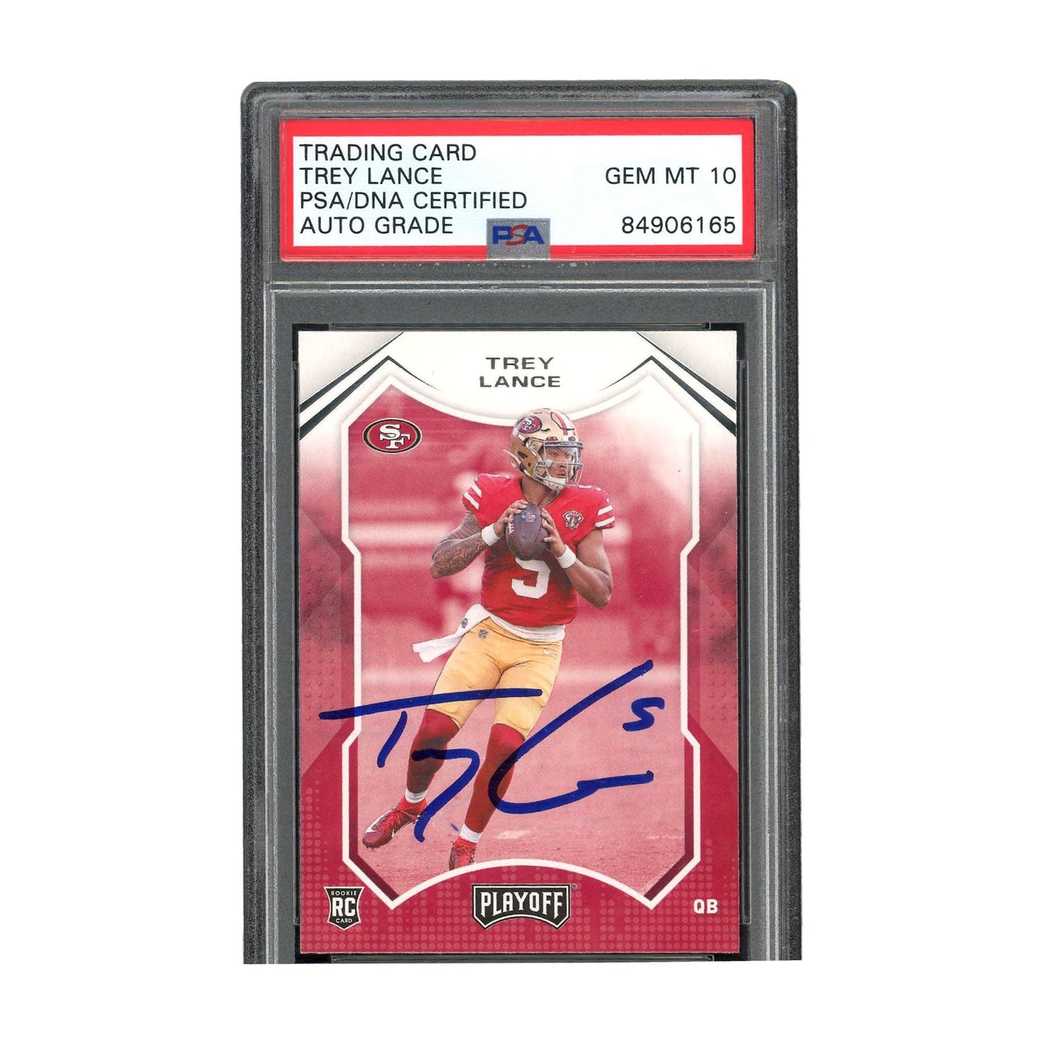 Trey Lance Signed PSA/DNA Authentic Panini San Francisco 49ers NFL