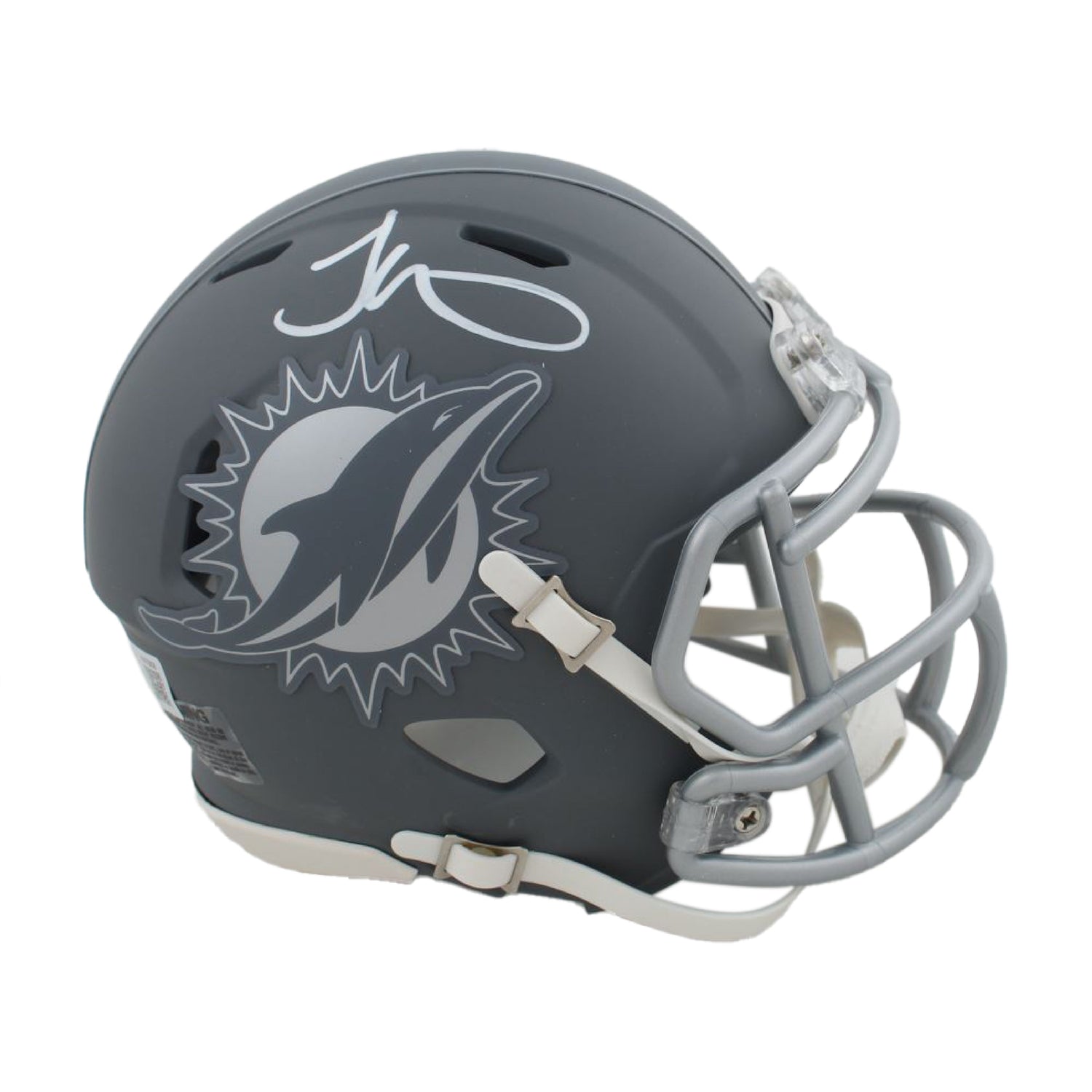 Tyreek Hill Dolphins Slate Signed Authentic Mini NFL