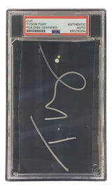 Tyson Fury Signed Slabbed Boxing Cut Signature PSA/DNA 85076350 - Sports Integrity