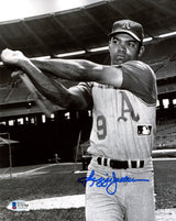 Reggie Jackson Autographed Framed 8x10 Photo Oakland A's Beckett BAS Stock #220494