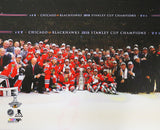 Chicago Blackhawks 2015 Stanley Cup Champions Team Celebration 20x24 Canvas