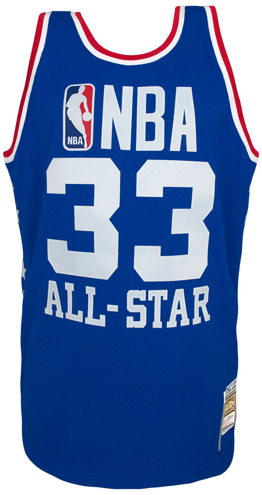 Kareem Abdul Jabbar 1985 NBA All Star Game Blue Mitchell & Ness (M&N) NBA Swingman Basketball Jersey (Size XXL)