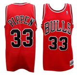 Scottie Pippen Chicago Bulls Red Mitchell & Ness NBA Swingman Basketball Jersey (Size Large)