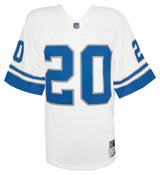 Barry Sanders Signed Detroit Lions White 1996 Throwback M&N NFL Legacy Football Jersey