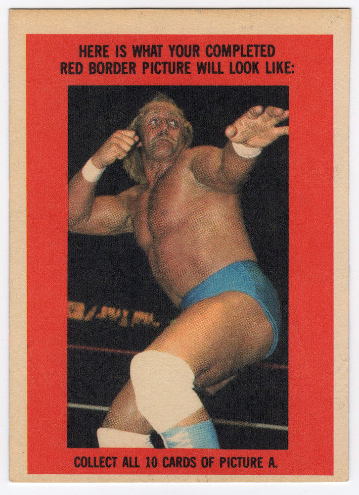 Hulk Hogan 1985 Topps WWF Rookie Wrestling Trading Card Sticker #11 - (Lot of 4)