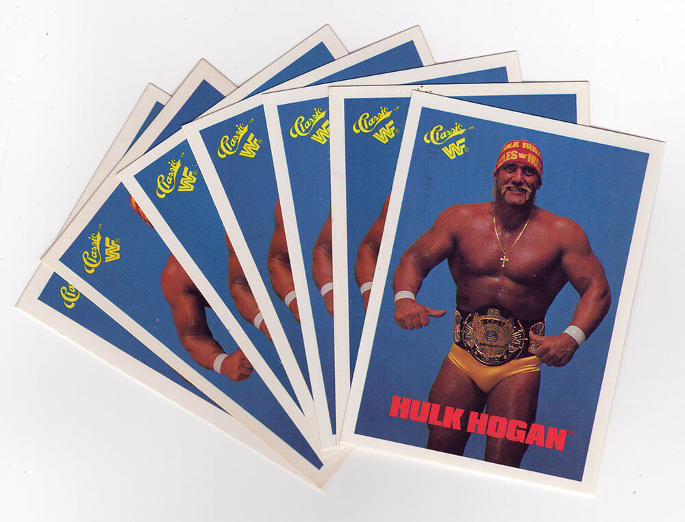 Hulk Hogan 1990 Classic WWF Wrestling Trading Card #1 - (Lot of 7)