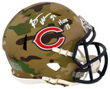 Brian Urlacher Signed Chicago Bears CAMO Riddell Speed Mini Helmet w/HOF'18