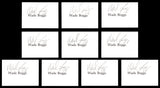 Wade Boggs Autographed 10 Count Lot of 2.5x3.5 Index Cards Boston Red Sox Stock #237572