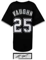 Andrew Vaughn Signed Black Custom Jersey - (Beckett)