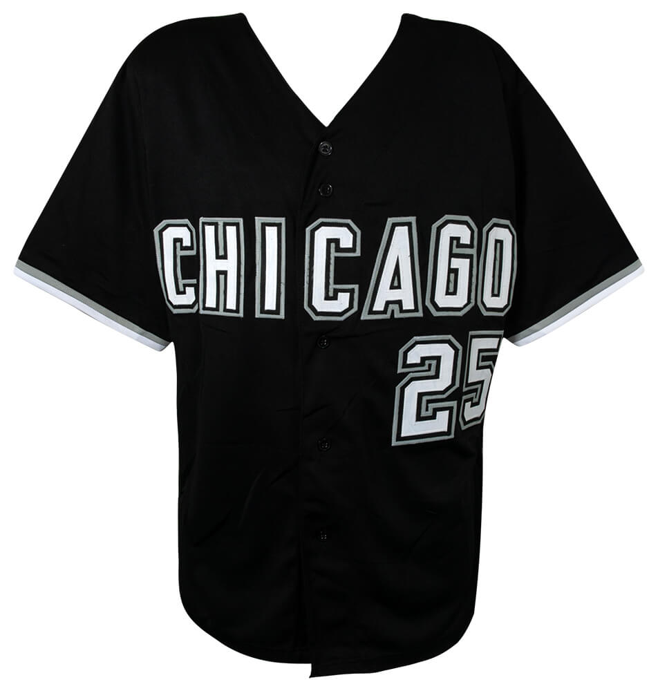 Andrew Vaughn Signed Black Custom Jersey - (Beckett)