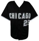 Andrew Vaughn Signed Black Custom Jersey - (Beckett)