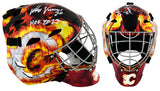 Mike Vernon Signed Calgary Flames Franklin Replica Hockey Goalie Mask w/HOF 2023