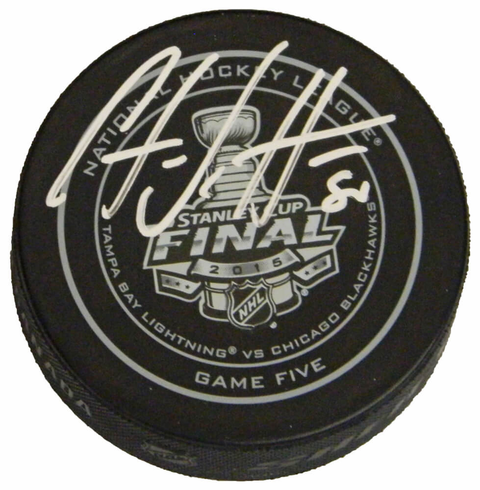 Antoine Vermette Signed Official 2015 Stanley Cup Finals Game Five Hockey Puck