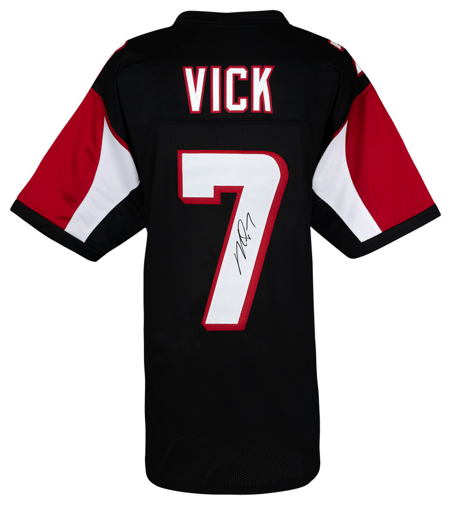 Michael Vick Signed Black T/B Custom Jersey