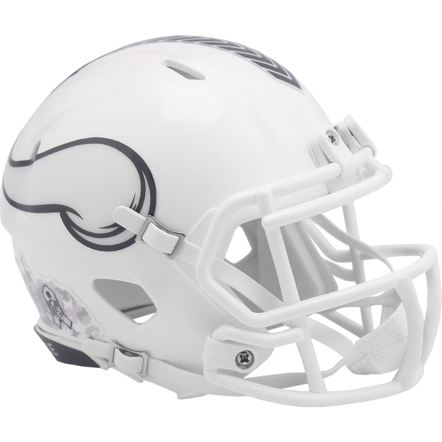 Minnesota Vikings 2024 Salute to Service Riddell Speed Mini Football Helmet NFL