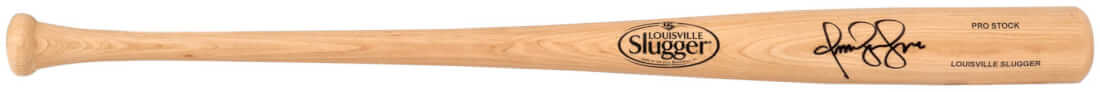 Omar Vizquel Signed Louisville Slugger Pro Stock Blonde Baseball Bat