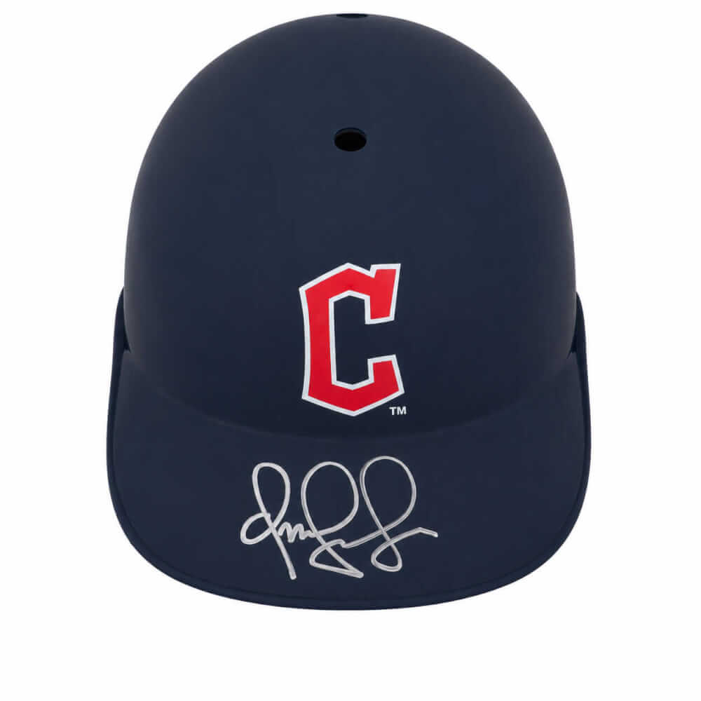 Omar Vizquel Signed Cleveland Guardians Replica Souvenir Batting Helmet