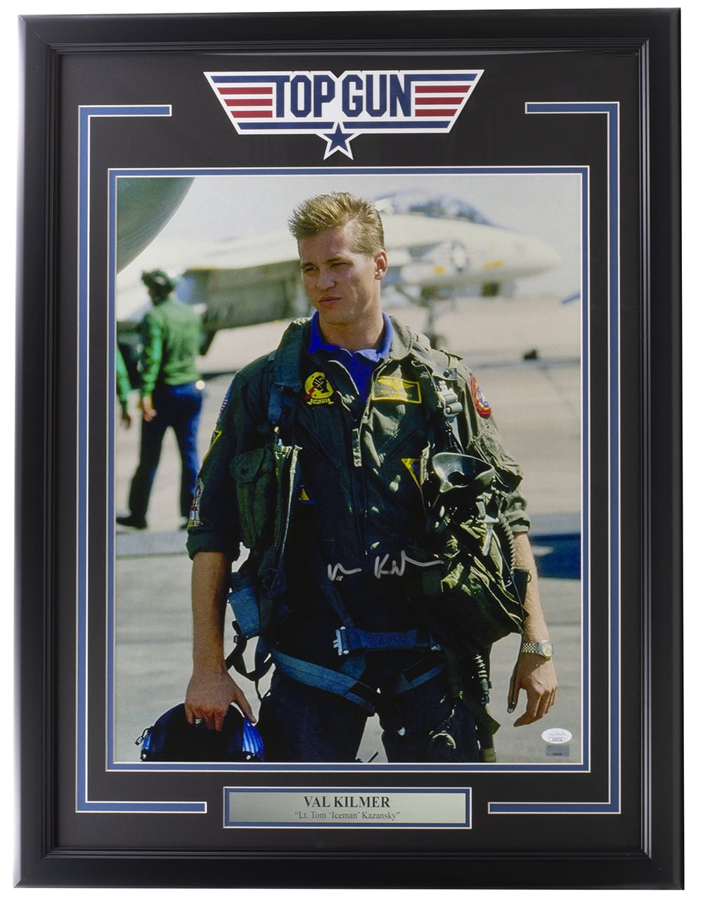 Val Kilmer Signed Framed 16x20 Top Gun Movie Photo JSA