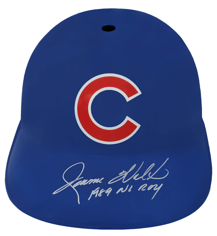 Jerome Walton Signed Chicago Cubs Replica Souvenir Batting Helmet w/1989 NL ROY