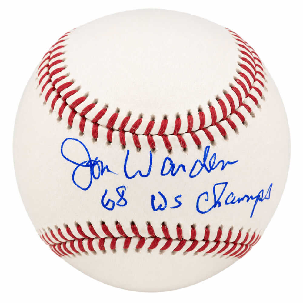 Jon Warden Signed Rawlings Official MLB Baseball w/68 WS Champs