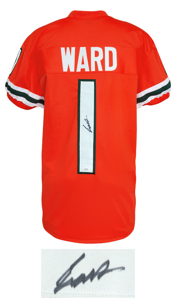 Cam Ward Signed Orange Custom College Football Jersey - (JSA)